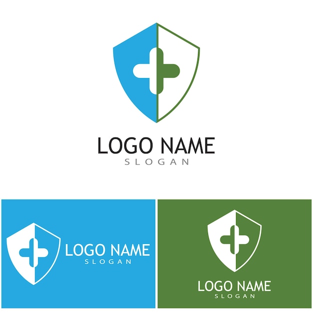 Medical Cross illustration Logo template vector design