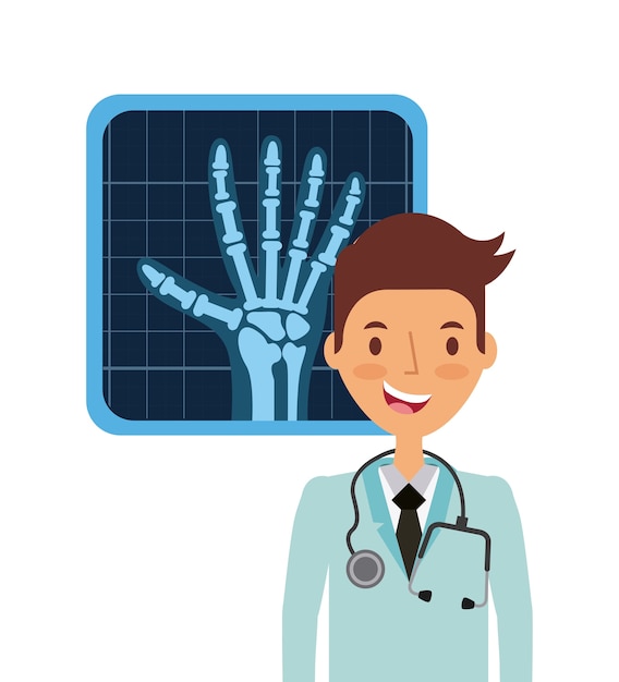 medical doctor cartoon icon