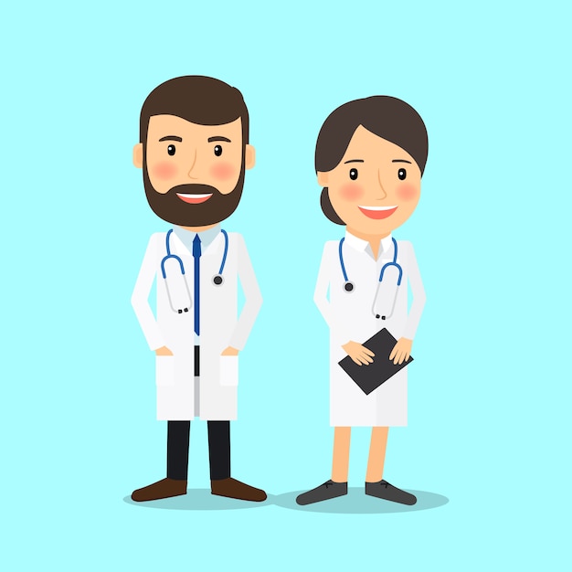 Vector medical doctor characters