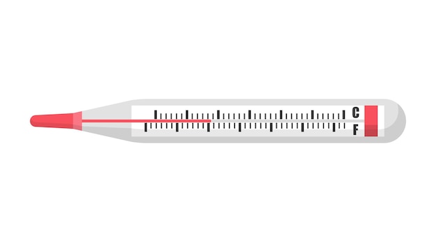 Medical equipment alcohol filled thermometer. Healthy concept