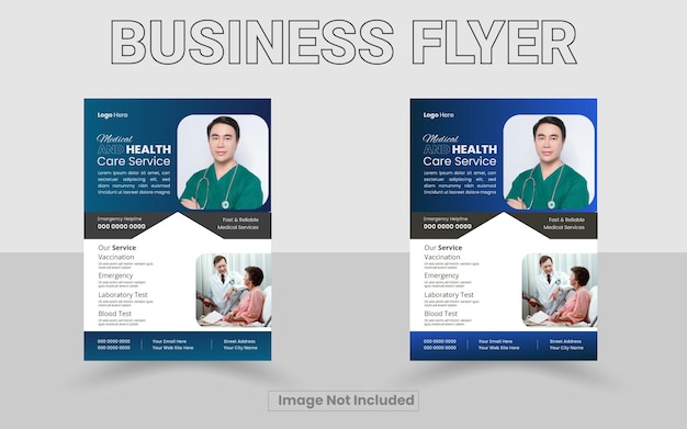Medical Flyer Design Template Flyer For medical Vector Flyer A flyer for medical flyer