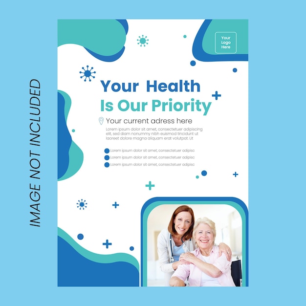 Vector medical flyer design