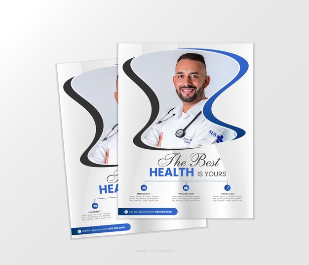 Vector medical flyer design