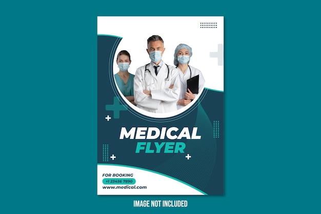 Vector medical flyer template