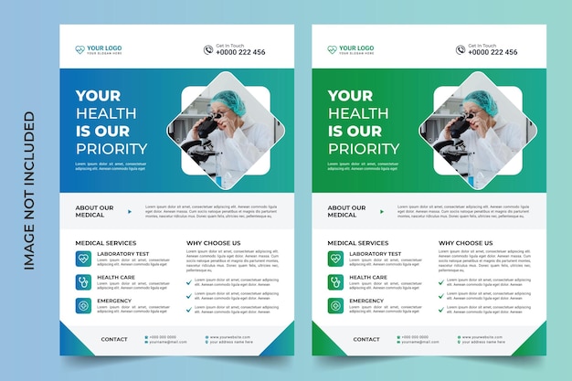 Medical flyer template