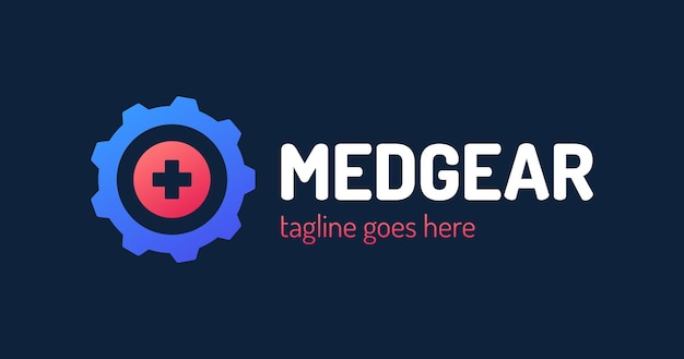 Medical Gear logo template.