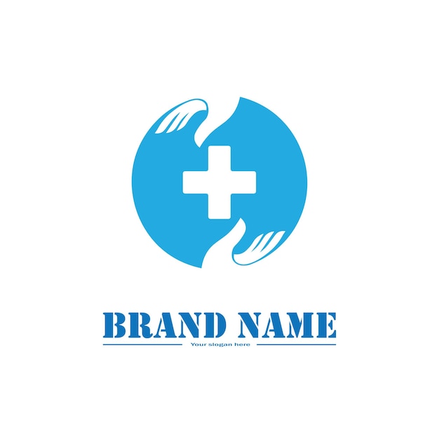 Medical hand logo design icon business