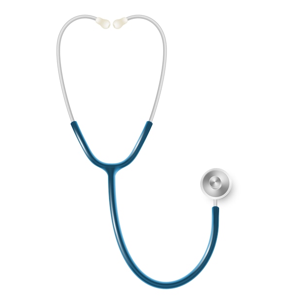 Medical and Health care concept, doctor's stethoscope isolated on white background.