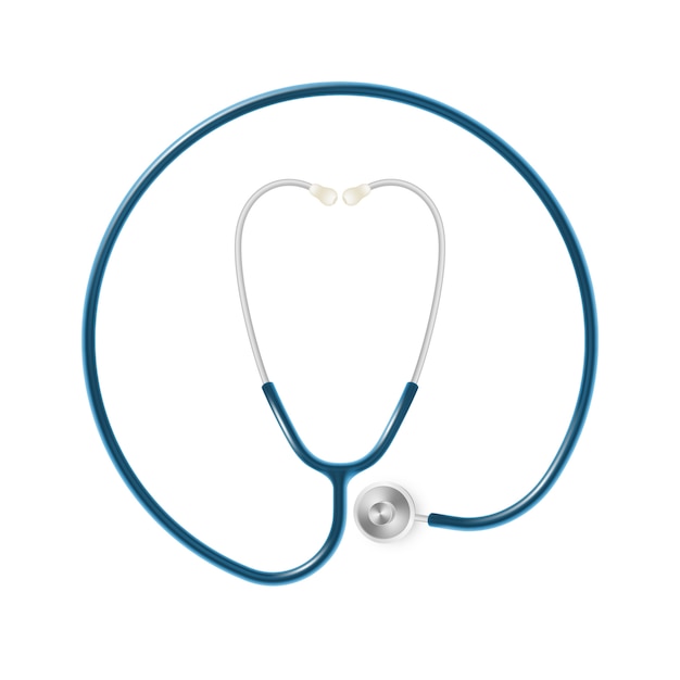 Medical and health care concept, doctor s stethoscope isolated