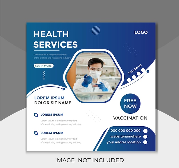 Medical Health Care Consultant Service and social media post amp web banner Consultant treatment