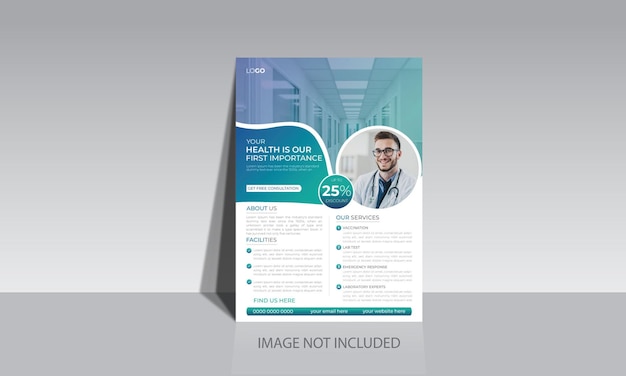 Medical health care Doctor design for Hospital Flyer, Brochure, Leaflets, Banner, Magazine template