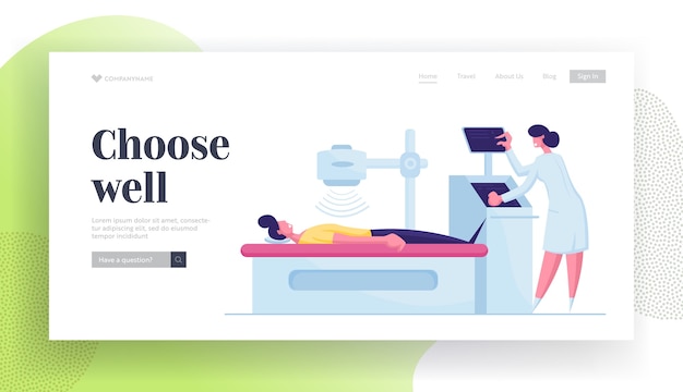 Medical health care landing page template