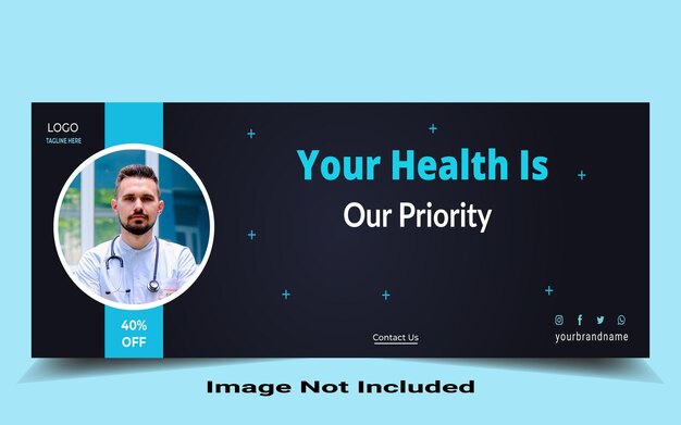 Medical health care template promotion Set of Editable minimal square banner.