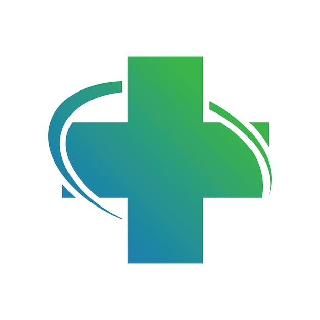 Vector medical health icon digital logo design