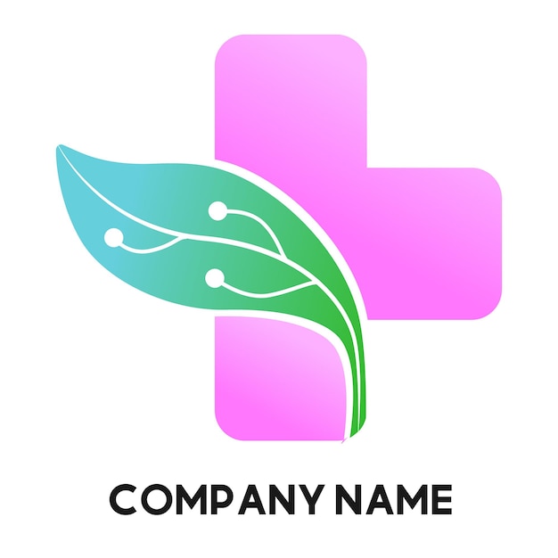 Vector medical health logo. technology health public. vector illustrator logo