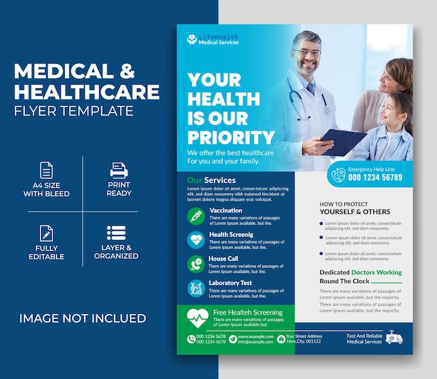 Medical healthcare corporate business card templates