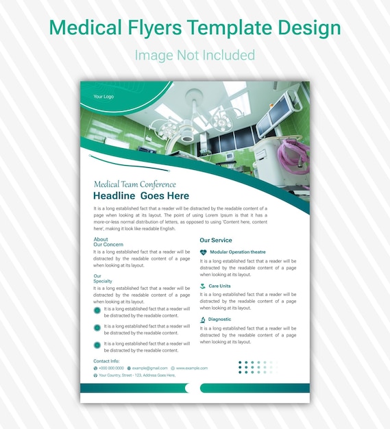 Vector medical healthcare corporate business flyer templates design