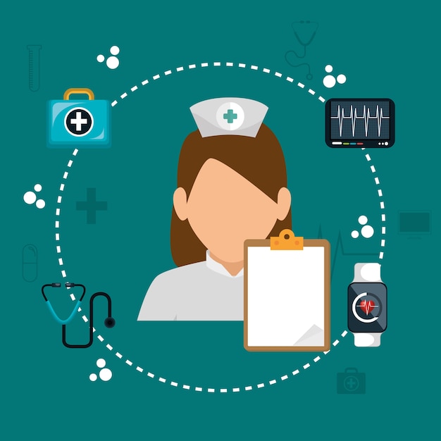 medical healthcare flat icons 