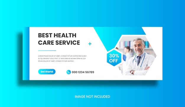 Medical healthcare flyer social media post amp web banner