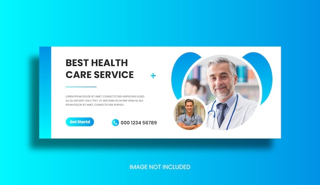 Vettore volantino sanitario medico social media post amp banner web