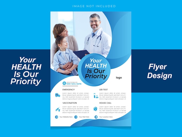 Medical Healthcare Flyer Template Design