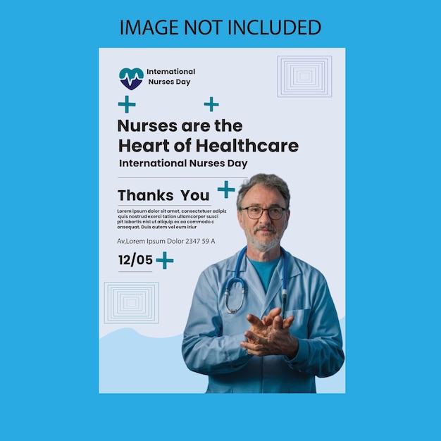 medical healthcare flyer template design