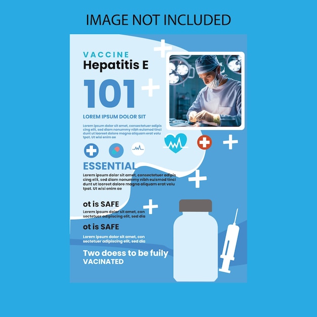 medical healthcare flyer template design