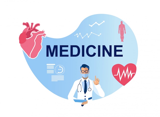 Vettore poster di medicina, sanità e protezione del cuore