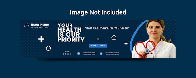 Medical healthcare LinkedIn banner, social media  post banner, or web banner