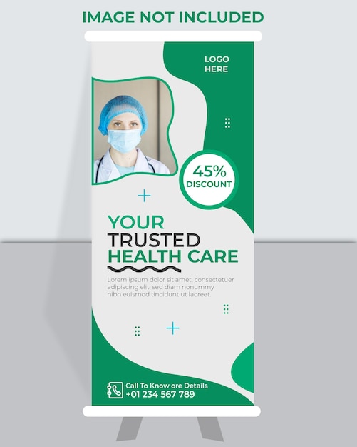 Medical healthcare Roll Up banner ads