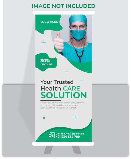 Medical healthcare Roll Up banner ads