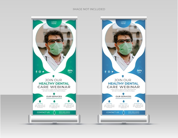 Medical Healthcare Roll Up Template