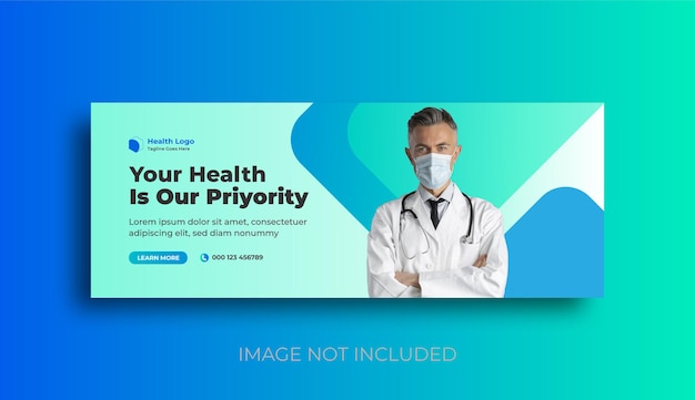 Medical and Healthcare social media Facebook cover and web banner design