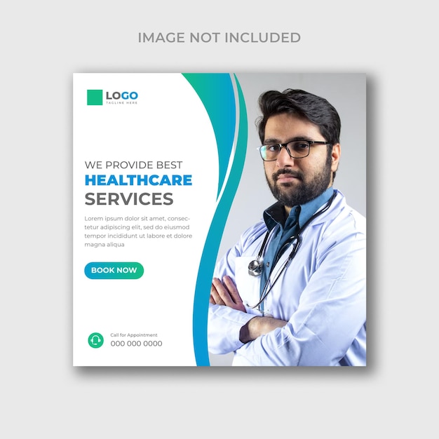 Medical and Healthcare Social Media Post and Web Banner template