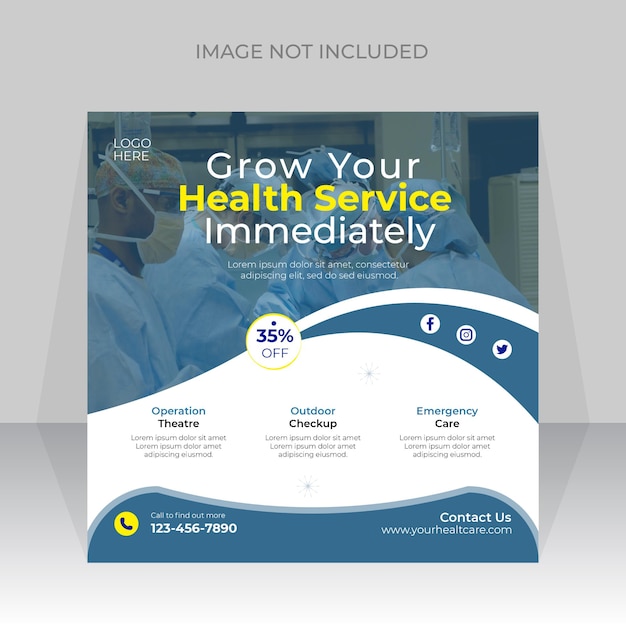 Medical Healthcare Social Media Template