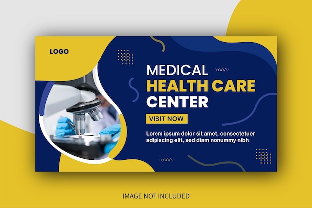 medical healthcare youtube thumbnail video cover banner hospital template clinic youtube thumbnail