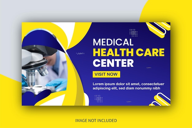 Medical healthcare youtube thumbnail video cover banner hospital template clinic youtube thumbnail