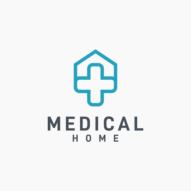 medical home logo design inspiration