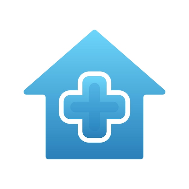 Medical home logo element design template icon