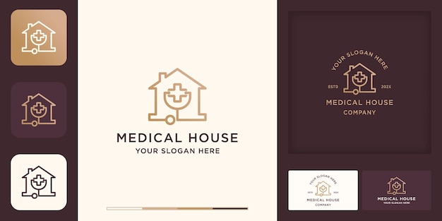 Medical house logo and business card