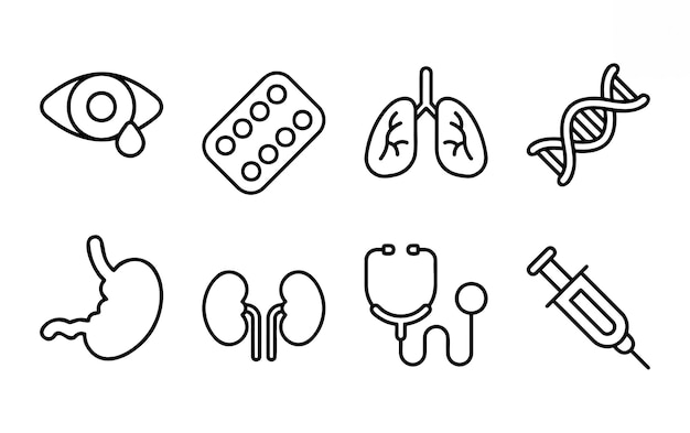 Vector medical icon set