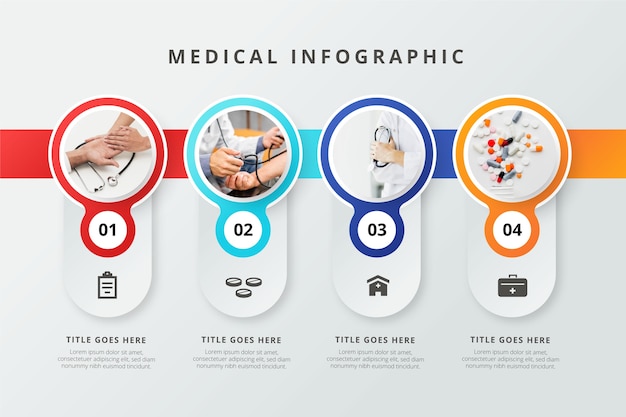 Infografica medica con foto