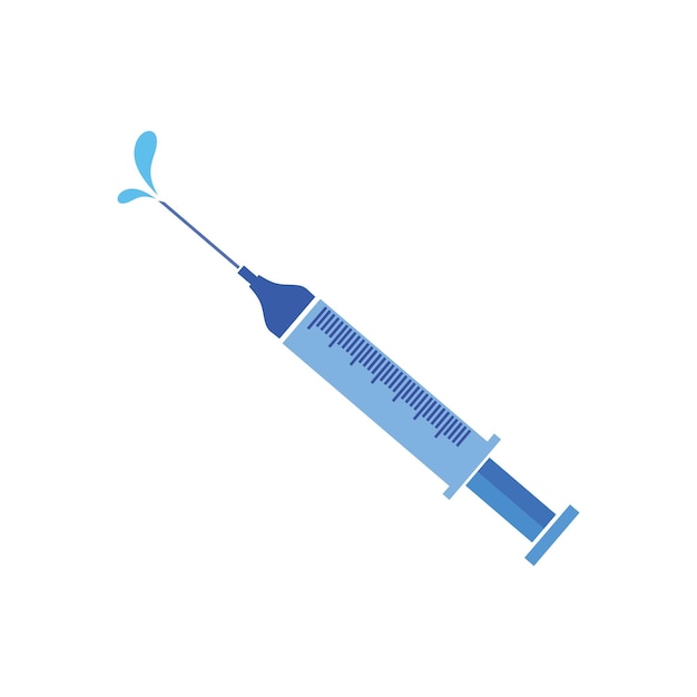 Medical injection for health care illustration vector