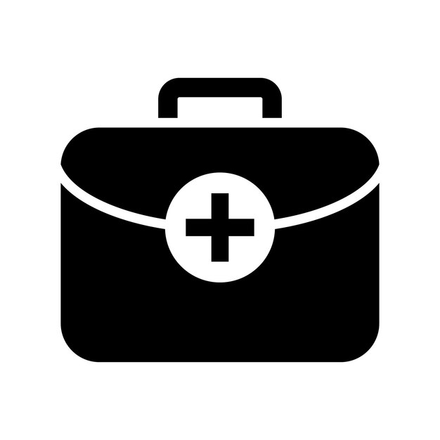 Medical Kit Icon Vector Design Template (Sjabloon voor het ontwerpen van medische kits)