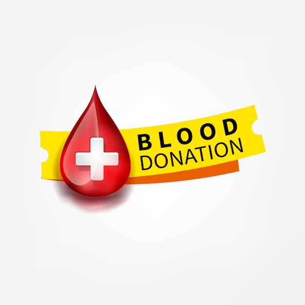 Medical logo blood drop symbol