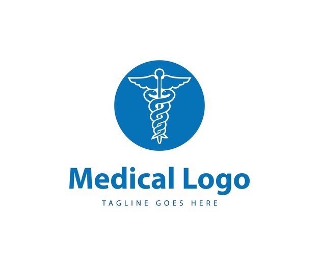 Design del logo medico modello di design del logo dell'istituto medico