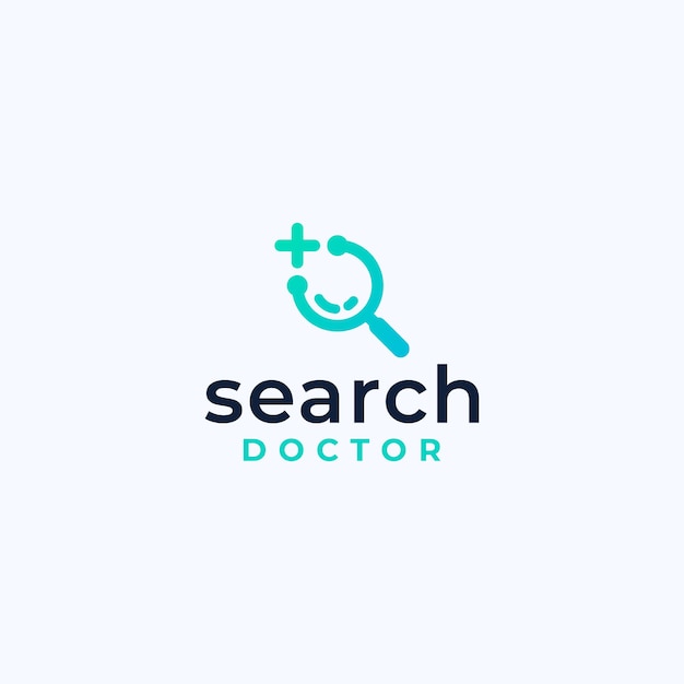 Medical logo, find the nearest doctor, finder clinic