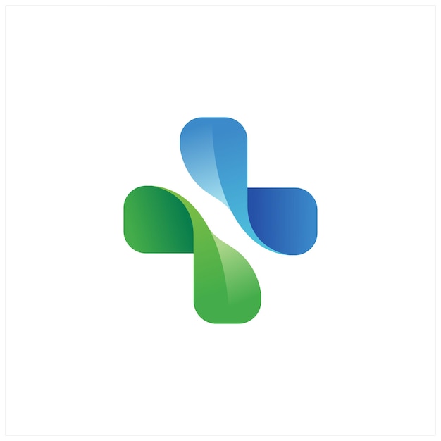 Vettore logo medico assistenza sanitaria e farmacia logo design e modello di icona