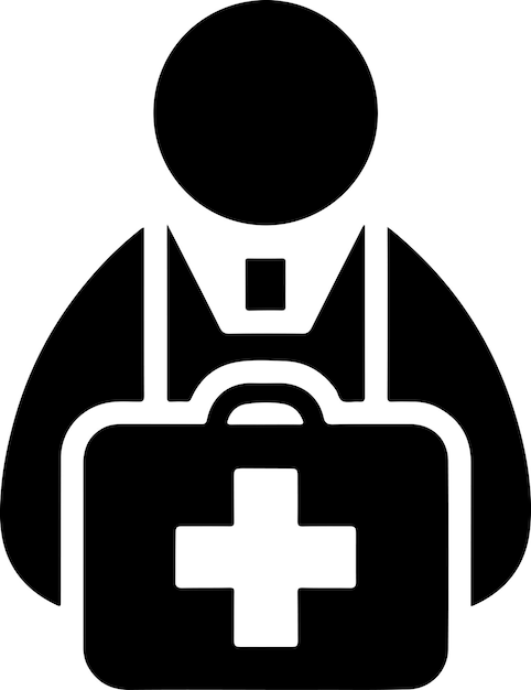 medical logo icon flat symbol black color silhouette 2