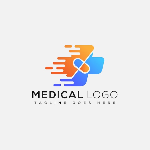 Vettore logo medico logo design template elemento di branding grafico vettoriale